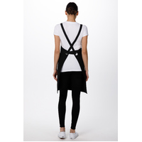 Byron Canvas Cross Over Back Black Bib Apron