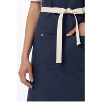 Byron Canvas Cross Over Back Navy Blue Bib Apron