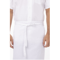 3/4 No Pocket Waist Apron White 
