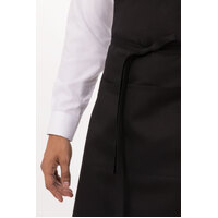 Apron Bib Pocket Black 
