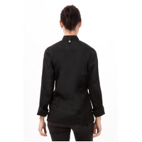 Hartford Black Chef Jacket Long Sleeve with Zipper