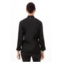 Hartford Black Chef Jacket Long Sleeve with Zipper