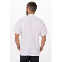 Bristol White Chefs Jacket, Hidden Metal Snaps, Men's