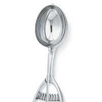 Oval Stainless Steel Squeeze Handle Disher - 68ml