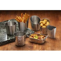Chip Cup Brushed Stainless Steel, 86mm Dia