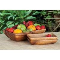 200 x 150 x 35mm Rectangular Bowl - Acacia Wood