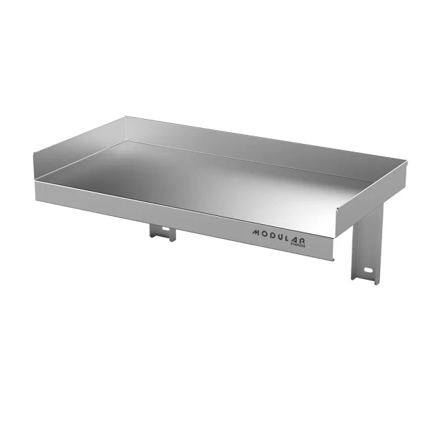Modular Stainless Solid Wall Shelf