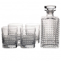 Elixir Whiskey Decanter with 4x Spirit Glasses