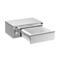 Adande Single Dual Temperature Drawer with Heatshield Work Top with Castors