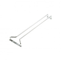 400mm Glass Hanger Chrome