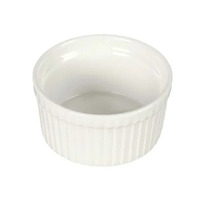 250ml or 100 x 100 x 65mm Souffle Dish Small - White