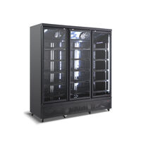 ICCOLD Black BT188 Triple Glass Door Chiller 