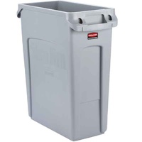 57 Litre Slim Jim Rubbish Bin Black