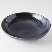 280mm Serving Bowl Matte Black with Shiny Edge
