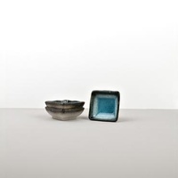 70mm Square Sauce Dish Sky Blue
