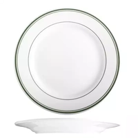 266mm Round Plate, Tuxton Green Bay