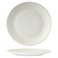 310mm Ribbed Coupe Plate Frost Zuma 