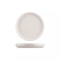 182mm Round Stackable Plate Snow 