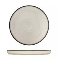 235mm Round Stackable Plate Dusted White 