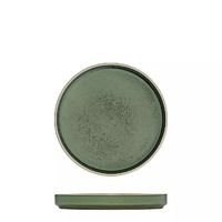 160mm Round Stackable Plate Smokey Basil 