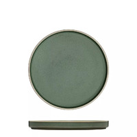 200mm Round Stackable Plate Smokey Basil