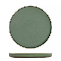 235mm Round Stackable Plate Smokey Basil