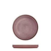 160mm Round Stackable Plate Smokey Plum 