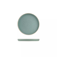 235mm Round Stackable Plate Frosted Blue 