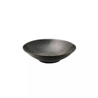240mm  Round Bowl Black Swirl