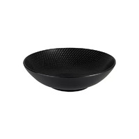 290mm Round Bowl Black Swirl