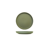 175mm Round Plate, Green Eclipse Uno