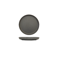 175mm Round Plate, Dark Grey Eclipse Uno
