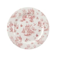 215mm Toile Cranberry Vintage Prints