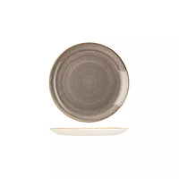 165mm Coupe Plate Peppercorn  