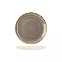 217mm Coupe Plate Peppercorn 