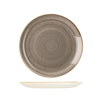 260mm Coupe Plate Peppercorn