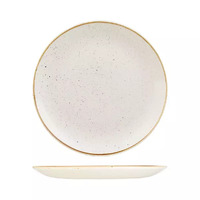 288mm Coupe Plate Barley White 