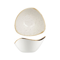 153mm Triangular Bowl Barley White  