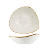 185mm Triangular Bowl Barley White 