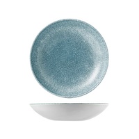 248mm Coupe Bowl Raku Topaz Blue - Churchill