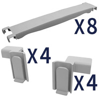 Corner Kit 610mm Aluminium Shelving
