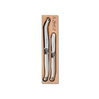 Two Piece Cheese Set White, Andre Verdier Laguiole