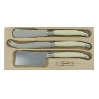 Three Piece Cheese Set Ivory, Andre Verdier Laguiole