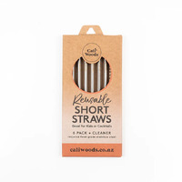 Cocktail S/S Reusable Straw (6 pack incl brush)