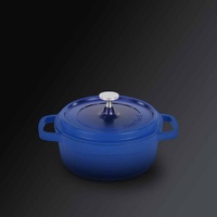 AluChef Round Casserole Blue