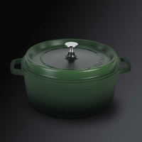 AluChef Round Casserole Green - For EcoServe Large Stand