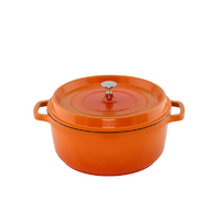 AluChef Round Casserole Orange - For EcoServe Large Stand