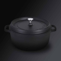 AluChef Round Casserole Matte Black