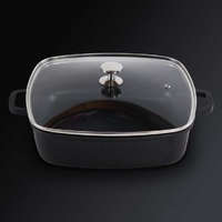 AluChef Square Shallow Casserole Matte Black