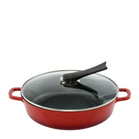 AluChef Shallow Round Casserole Red - For EcoServe Large Stand